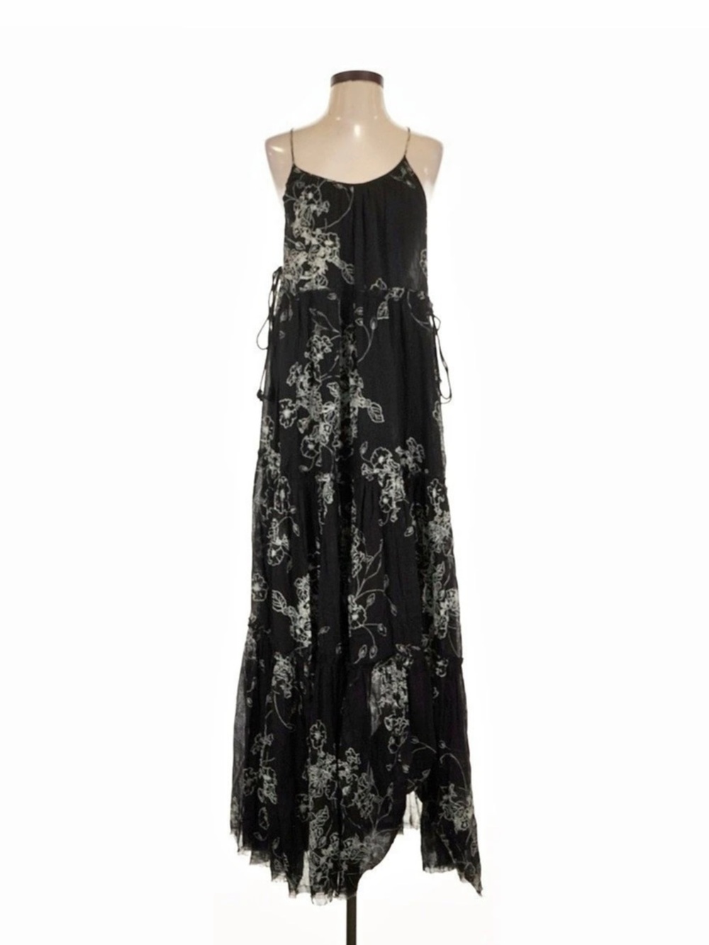 Free People Rare Feelings Maxi Dress Floral Black & White